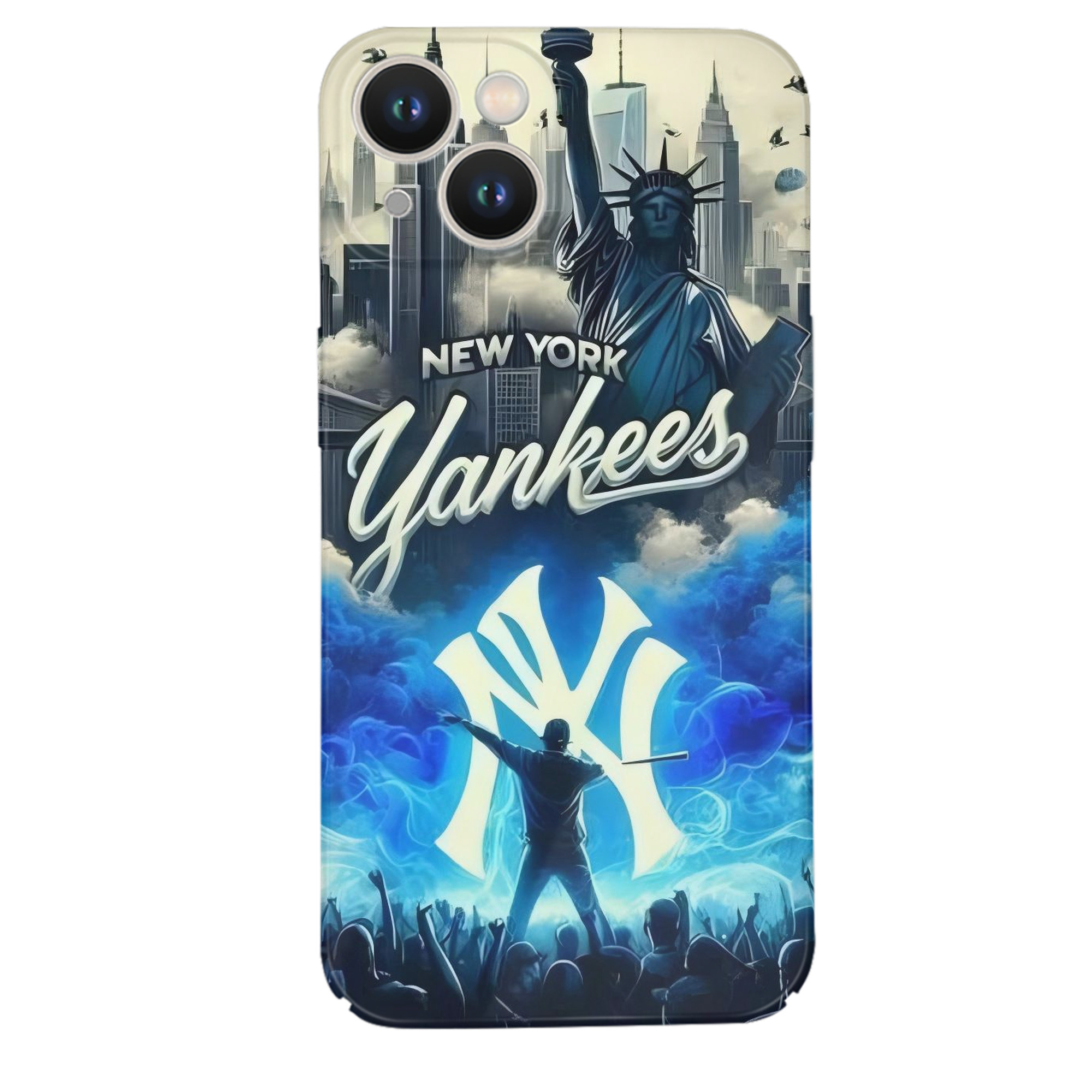 New York Yankees 308 IPhone 14 Series Full-Cover Hard Case – Shockproof With Raised Camera Protection – Precise Cutouts, Wireless Charging Compatible – Durable, Anti-Yellowing, Easy To Clean